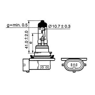 Tungsram Halogen Globe H11 12V 55W PGJ19-2 Standard Boxed (Single)