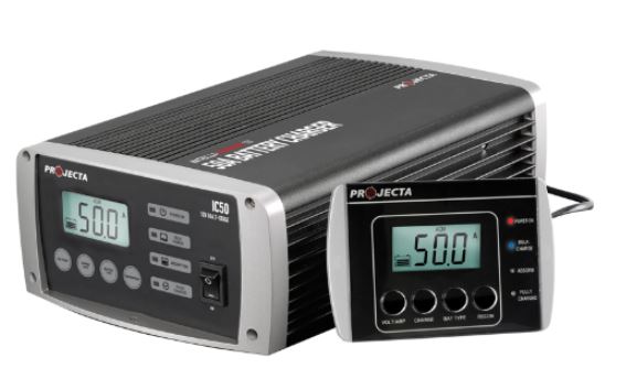 Projecta Intelli-Charge Battery Charger 12V 50A 7 Stage Automatic MultiChem Lithium