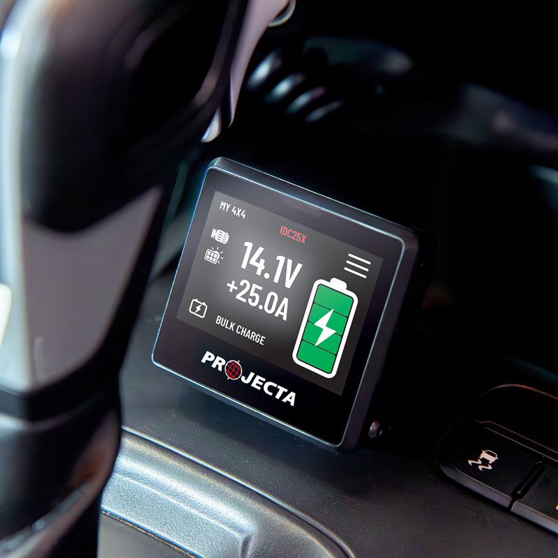 IDC50X & IQD2 12/24V 50A DC-DC Dual Charger With MPPT Solar & Intelli-IQ Smart Display