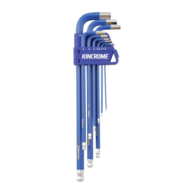 Kincrome Ball Point Hex Key Set Long Series 9 Piece