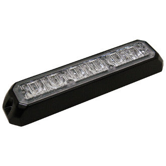 Roadvision LED Strobe Module White Surface Mount 11-30V 6 LED 6W 19 Function Black Bracket