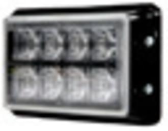 Roadvision LED Strobe Module Red/Blue Suface Mount 10-30V 8 LED 19 Function Black Bracket