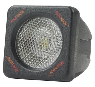 Roadvision LED Work Lamp 1100 Solo Square Flood 9-50V 1 x 10W LED 900lm IP68 10W 2 Black Housing