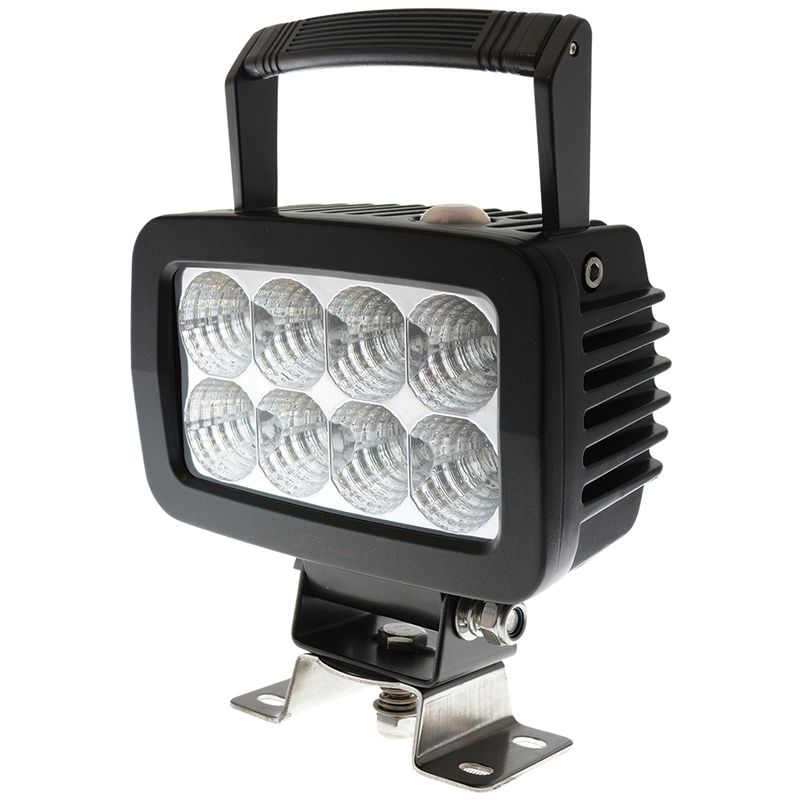 40W LED Work Light 40° Flood Beam 9-36V 3984lm IP68 Handle & Switch