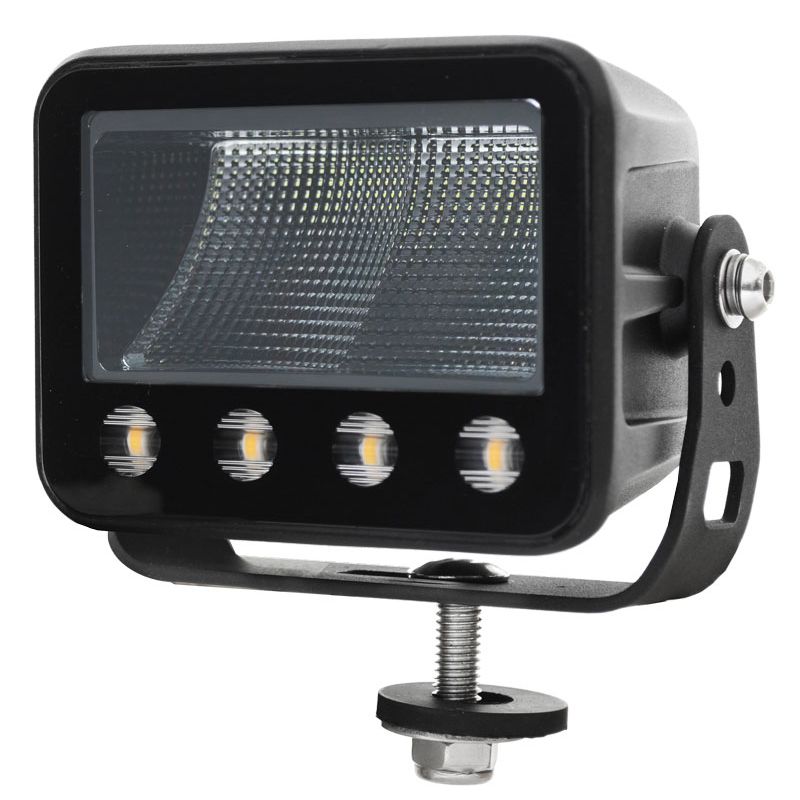 40W LED Work Light 55° Flood Beam 9-36V 3600lm IP69K Flashing Amber