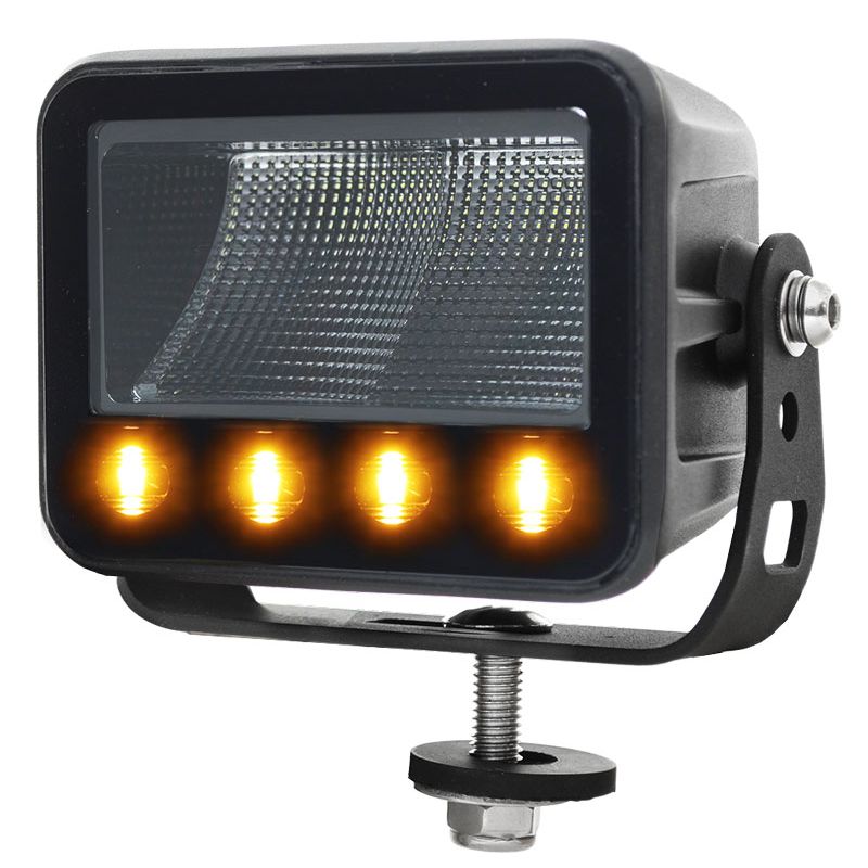 40W LED Work Light 55° Flood Beam 9-36V 3600lm IP69K Flashing Amber