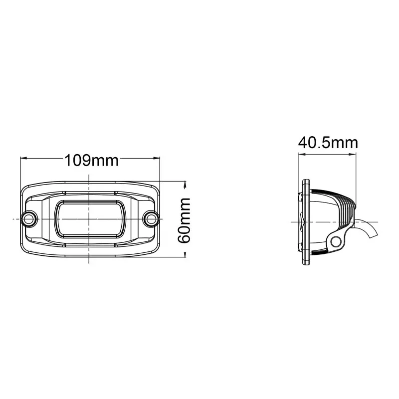 10W LED Work Light 15° Spot Beam 9-32V 1060lm IP68