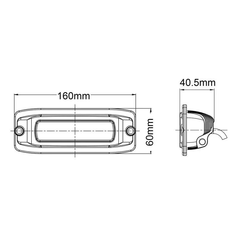 12W LED Work Light 15° Spot Beam 9-32V 1150lm IP68