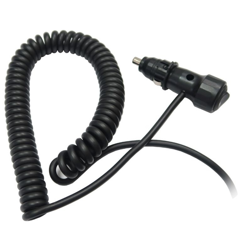 DC Accesssory Plug 12V 8A On / Off Switch 3M Spiral Lead & LED Power Indicator