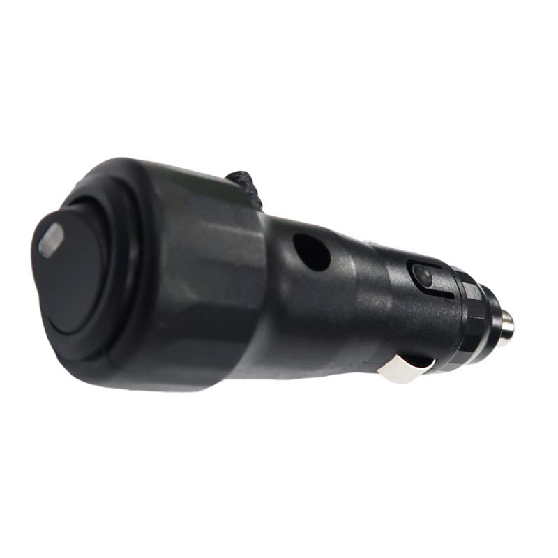 DC Accesssory Plug 12V 8A On / Off Switch 3M Spiral Lead & LED Power Indicator