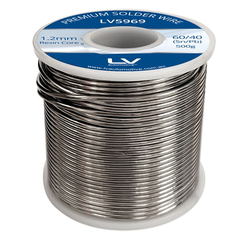 1.2MM Resin Core Solder 60/40 500G Reel - 60% Tin, 40% Lead