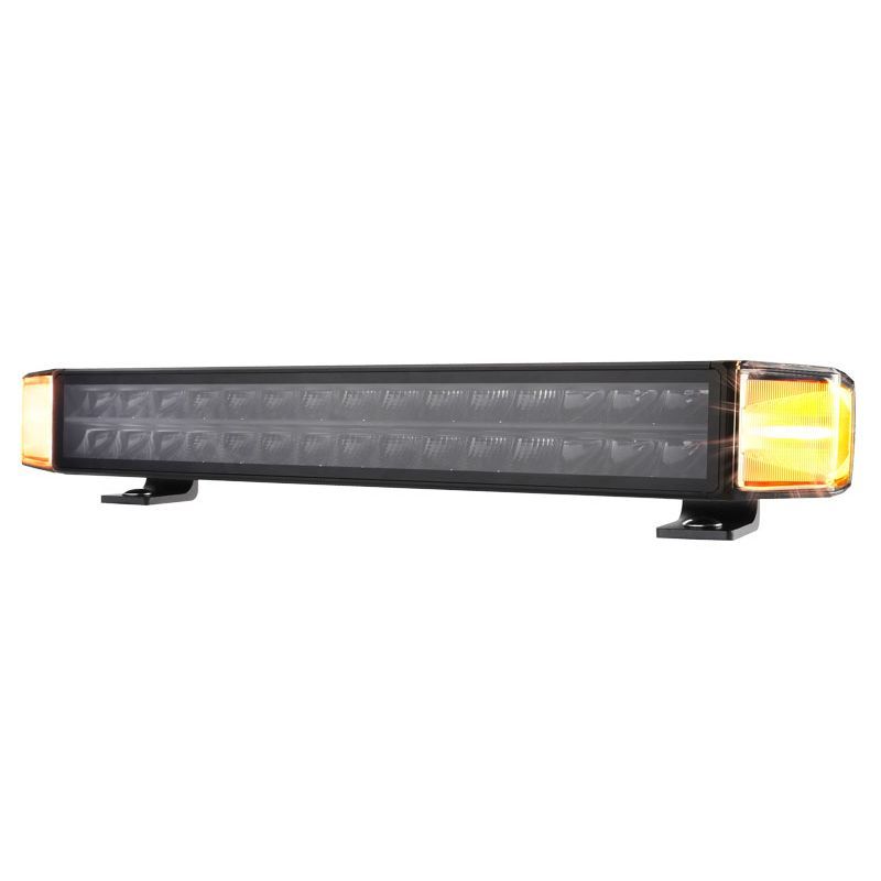20" LED Light Bar 150W 9-32V Dual Row 150W with Flashing Amber Lights