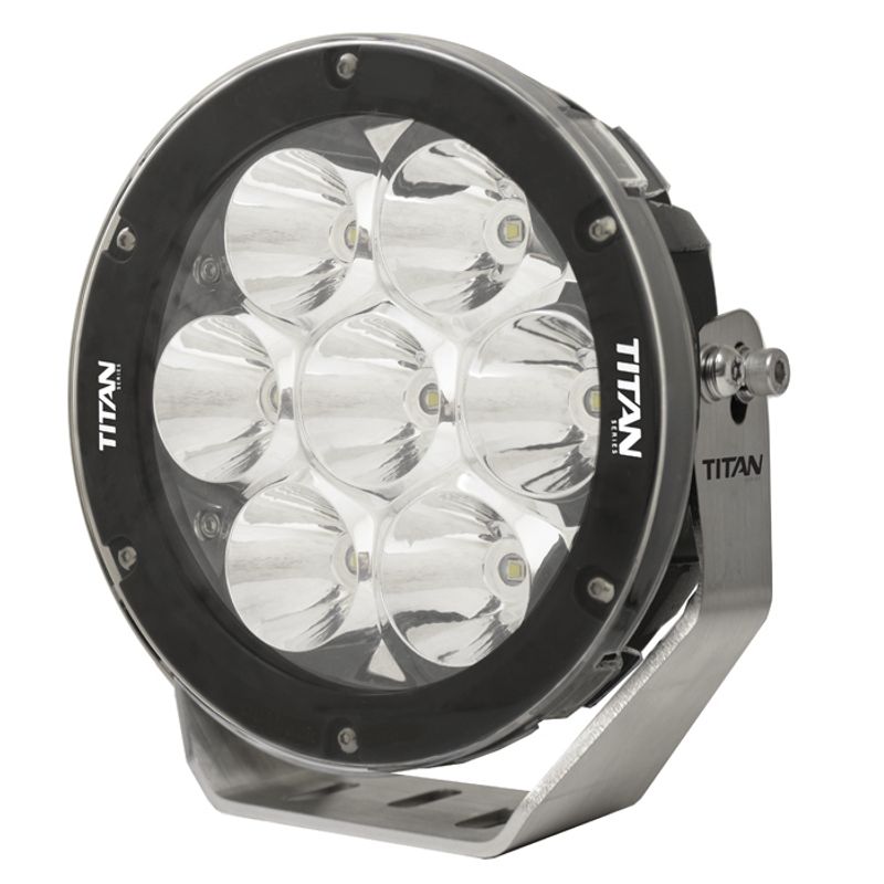7" LED Driving Light Titan 9-32V 7x10W 70W 5700lm IP68 Spot Beam Slim Body Type