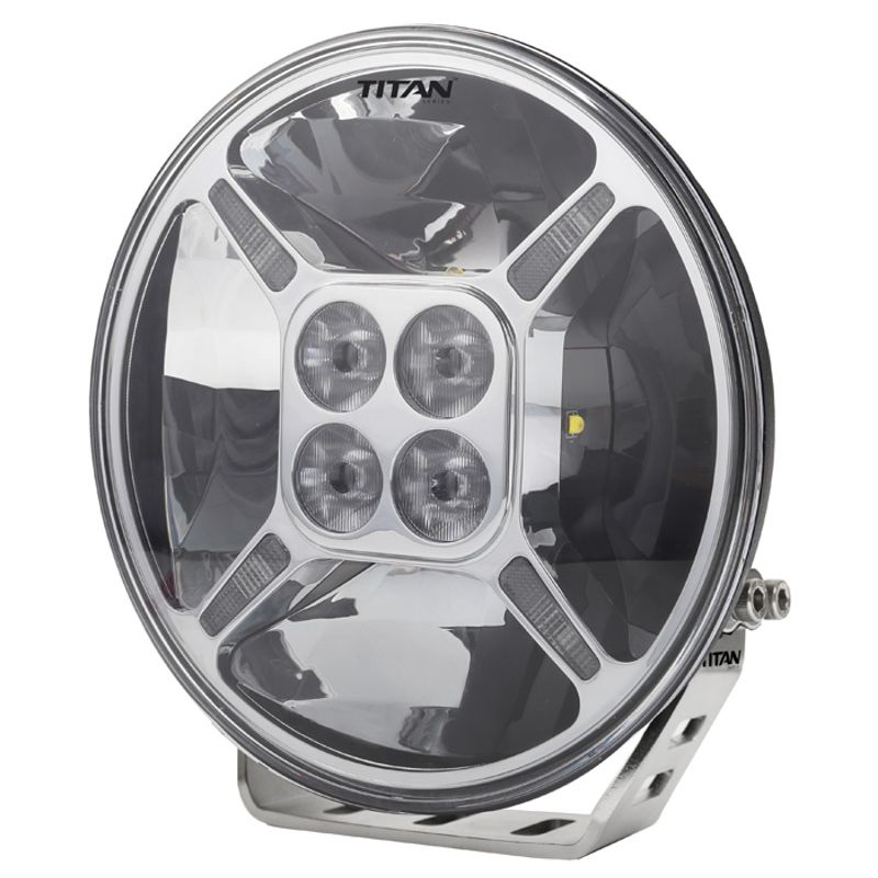 7" LED Driving Light Titan 9-36V 60W 6000lm IP69K DRL Function Chrome Reflector