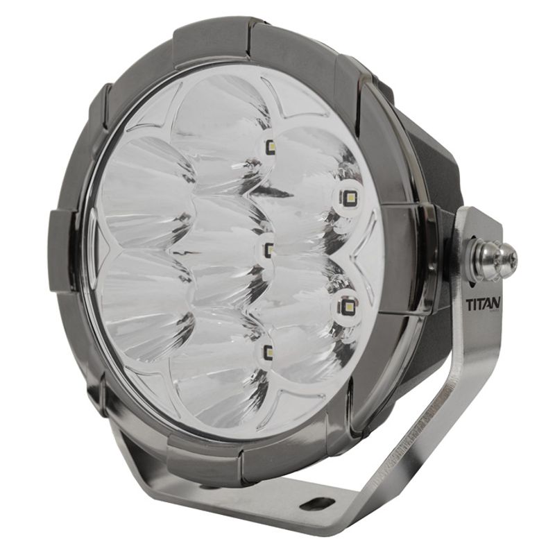 7" LED Driving Light Titan 9-36V 70W 5810lm IP68 Spot Beam Black Chrome Finish