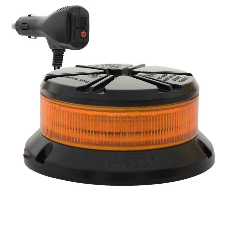 Amber LED Beacon 10-30V Magnetic Mount 30W SAE Class 1