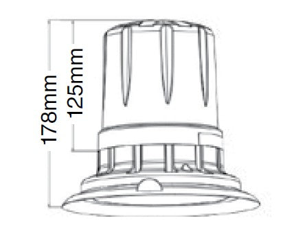 Amber LED Beacon 10-30V Magnetic Mount 30W SAE Class 1 8  Flash Patterns