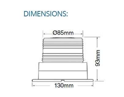 LED Strobe 12-80V Magnetic Base