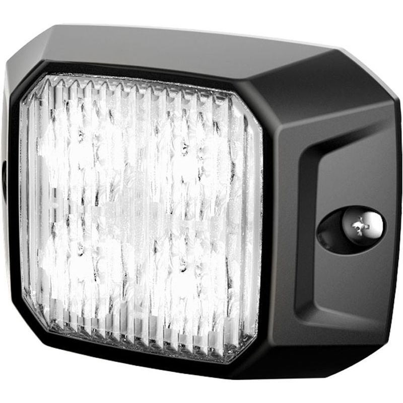 LED Strobe Module 12W White 10-30V 4 LEDs Surface Mount Class 1 IP69K CISPR25 Class 3