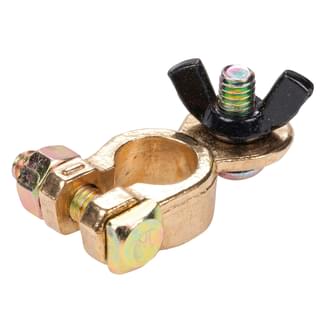 Brass Battery Terminal Wing Nut Type PMV Negative (Box of 10)