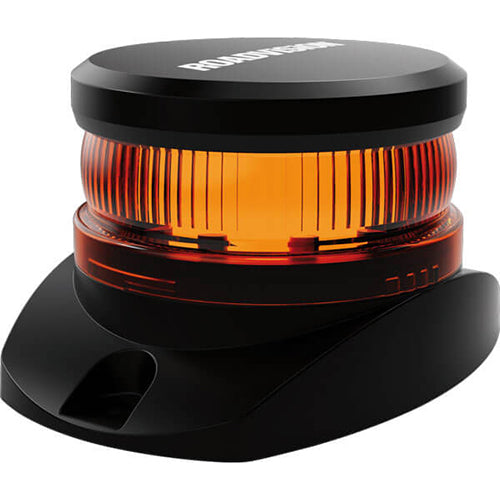 Roadvision LED Beacon Micro Revolver 10-30V Amber Fixed Mount 6 Function SAE Class 1