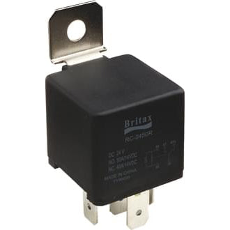 Britax Mini Relay 24V 20/20A 5 Pin Change Over SPDT Resistor Protected