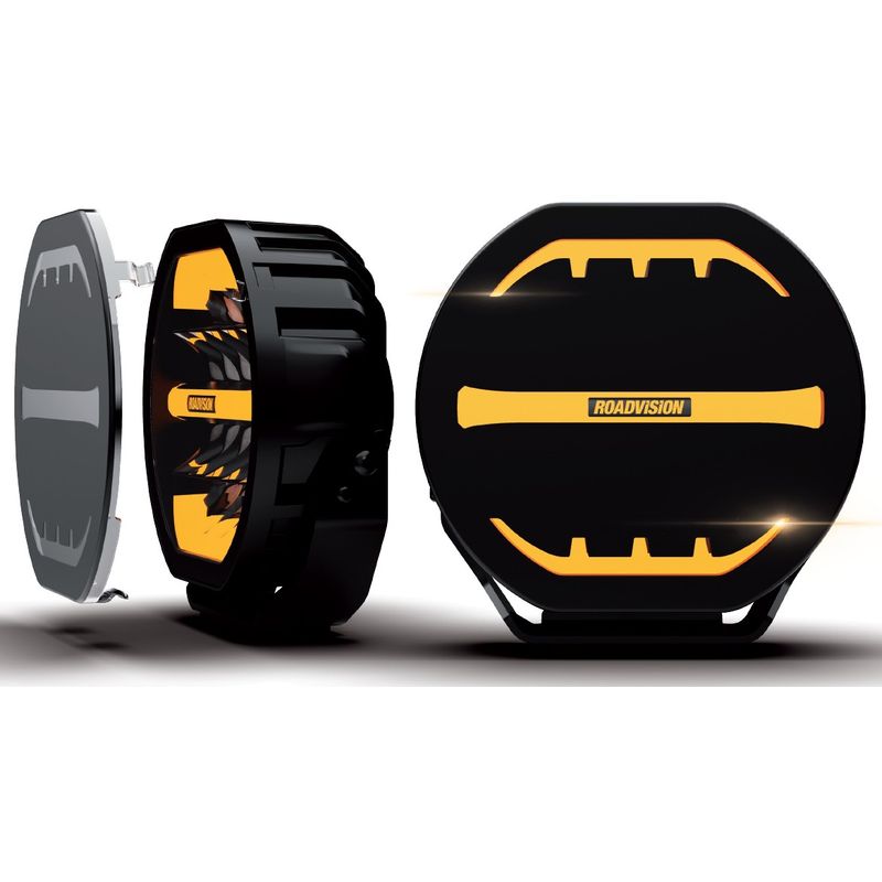 Roadvision 9" LED Driving Lamp Kit 10-30V with Dynamic Start-up DRL includes Wiring Harness