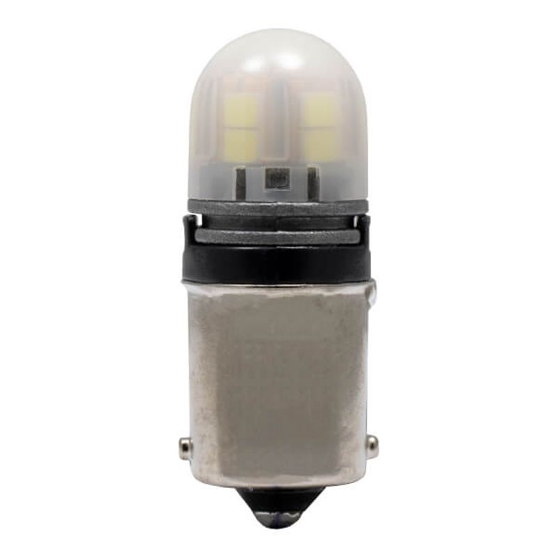 LED Bayonet BA15S 12V-24V 5W-10W R5W & R10W 6000K White 2PK