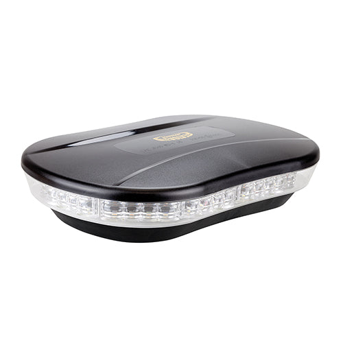 Roadvision LED Light Bar Micro Revolver 10-30V Amber/Clear Lens Mag 20W 10 Function SAE Class 1