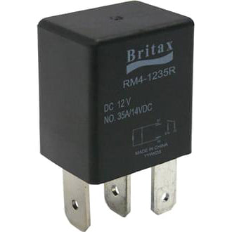 Britax Micro Relay 12V 35A 4 Pin N/O Contacts SPST Resistor Protected
