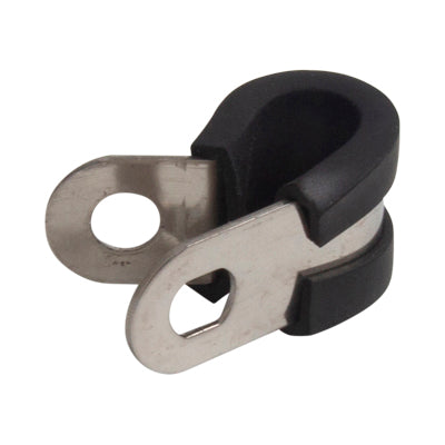Roadpower Stainless Steel Cable Clamp 10mm ID 15mm Width 6.4mm OD Mounting Hole (Pkt of 10)