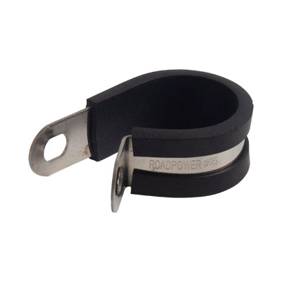 Roadpower Stainless Steel Cable Clamp 25mm ID 15mm Width 6.4mm OD Mounting Hole (Pkt of 10)
