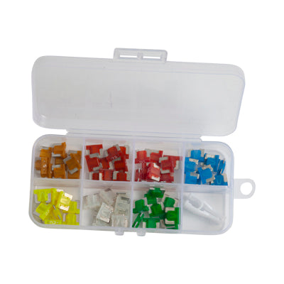 Fuse Kit Low Profile Mini Blade 5A-30A 70 Pieces with Fuse Puller