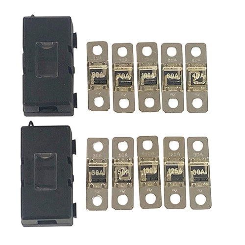Fuse Kit MIDI (AMI) Bolt-On Display Pack, 10 x MIDI Fuses + 2 x MIDI Fuse Holders