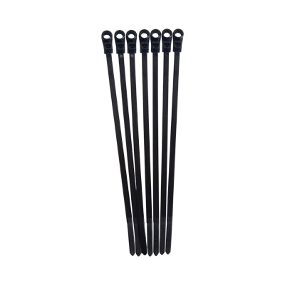 Screw Mount Cable Tie Heavy Duty Black 200mm x 4.6mm (Pkt of 100)