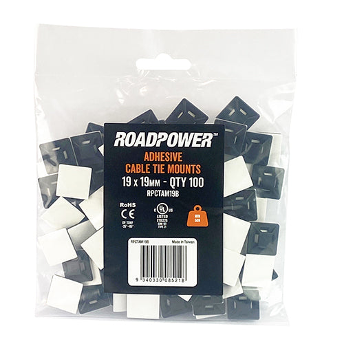 Cable Tie Mounts 19 x 19mm (Pkt of 100)