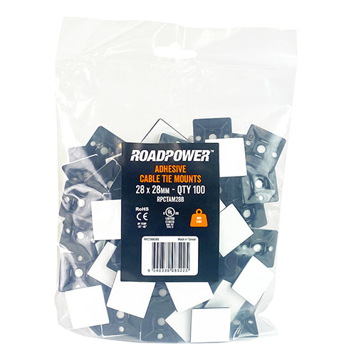 Cable Tie Mounts 28 x 28mm (Pkt of 100)