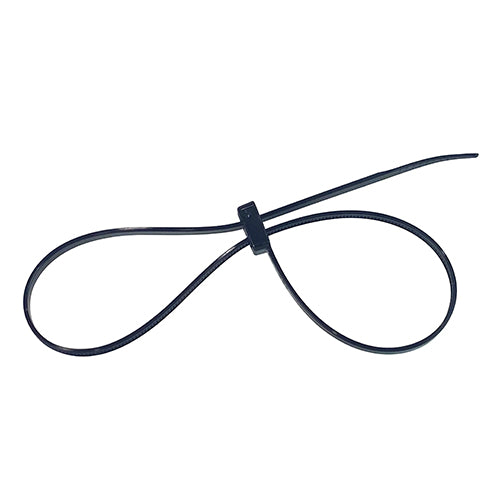 Nylon Dual Cable Tie Heavy Duty Black 370mm x 4.6mm (Pkt of 100)