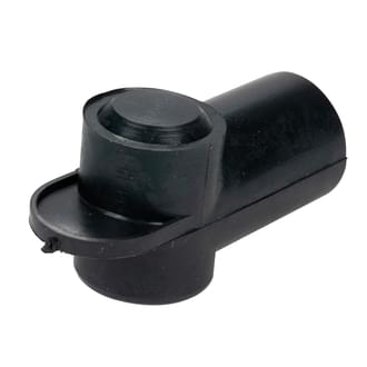 Insulator Terminal Cover Black 3 - 6mm Cable 12mm Ring Flat Top Standard Profile & Length