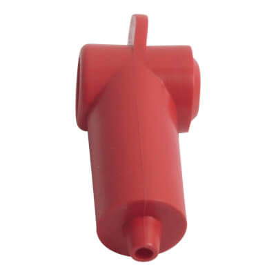 Insulator Terminal Cover Red 3 - 6mm Cable 12mm Ring Flat Top Extended Length