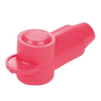 Insulator Terminal Cover Red 8 - 2 B&S 14mm Ring Flat Top Standard Profile & Length