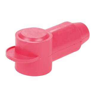 Insulator Terminal Cover Red 2 - 00 B&S 20mm Ring Flat Top Standard Profile & Length