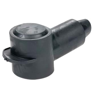 Insulator Terminal Cover Black 2 - 00 B&S 28mm Ring Flat Top Standard Profile & Length