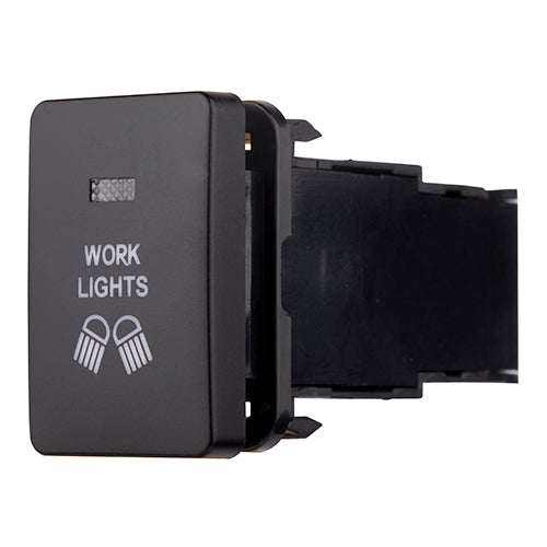 Switch Roadpower OE Type Blue 4 Symbols Roadpower/Work Light/Aux Light Beacon Suits Mitsubishi 32x21mm Blue LED