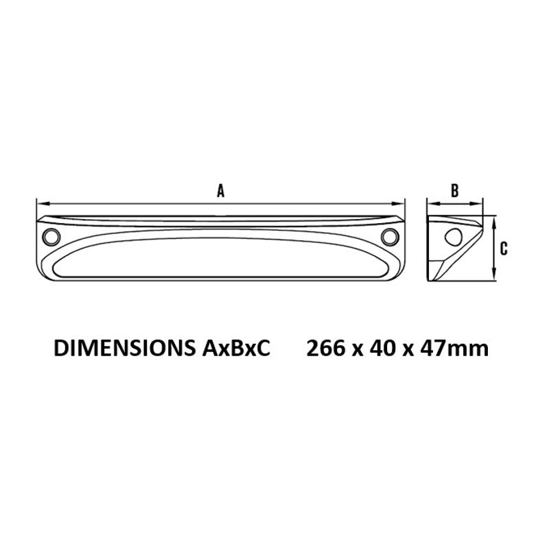 Roadvision LED Scene Lamp Flood Beam 9-33V Amber/White
