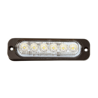 Roadvision LED Stobe Module White 10-30V 6 LED 18W 12 Flash Patterns Synchronizable SAE Class 1