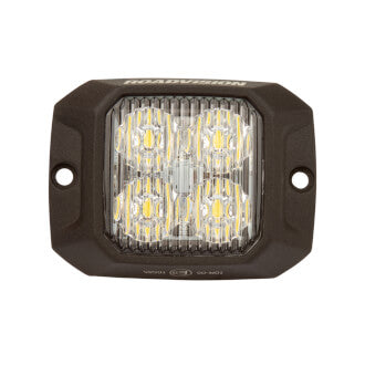 Roadvision LED Strobe Module White 10-30V 4 LED 12W 10 Flash Patterns Synchronizable SAE Class 1