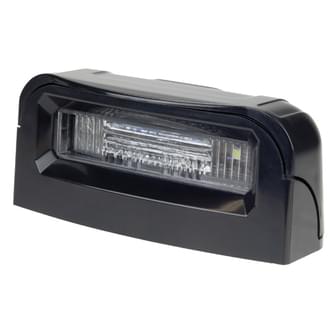 Roadvision LED Licence Plate Lamp RVLP2 S eries Black Body 10-30V 5 LED Suraface Mount