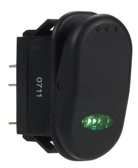 Roadvision Switch Rocker 12V 20A Green LED Indicator