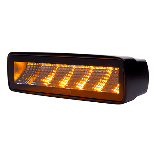Roadvision LED Work Light Rectangular 23W Amber Flood Beam